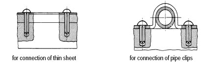 Примеры использования заклепки DIN 1476