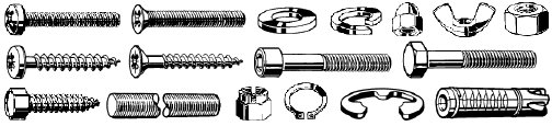 Нержавеющий крепеж: болты, гайки, шайбы, шурупы, саморезы, заклепки, винты